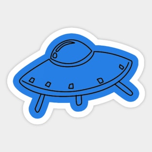 Space craft, Alien UFO Sticker